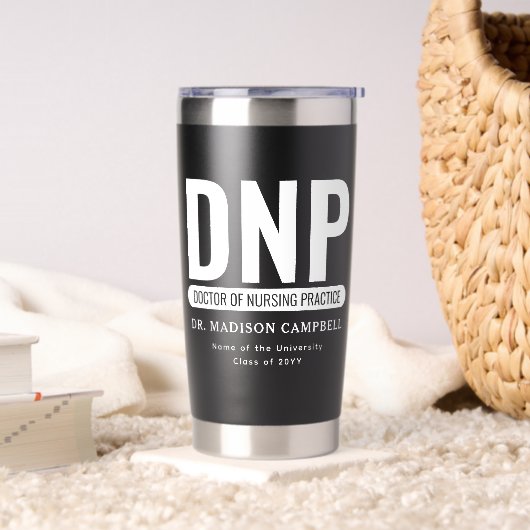 Aangepaste DNP Doctor of Nursing Practice Afstuder Geïsoleerde Drinkbeker (Woonkamer)