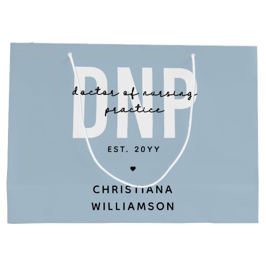 Aangepaste DNP Doctor of Nursing Practice Afstuder Groot Cadeauzakje (Achterkant)