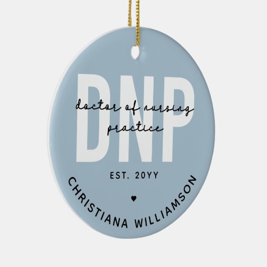 Aangepaste DNP Doctor of Nursing Practice Afstuder Keramisch Ornament (Rechts)