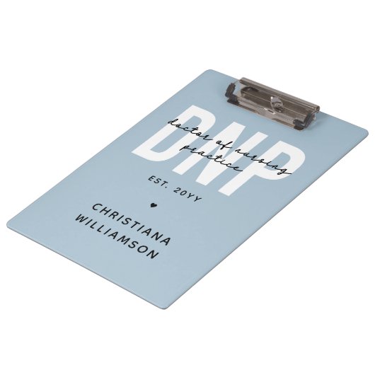 Aangepaste DNP Doctor of Nursing Practice Afstuder Klembord (Gekanteld)