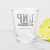 Aangepaste DNP Doctor of Nursing Practice Afstuder Shot Glas (Achterkant)