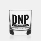 Aangepaste DNP Doctor of Nursing Practice Afstuder Whisky Glas (Voorkant)