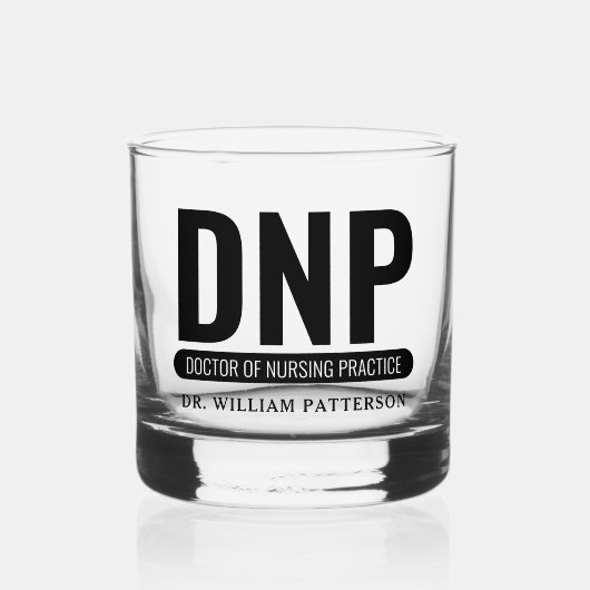 Aangepaste DNP Doctor of Nursing Practice Afstuder Whisky Glas (Voorkant)