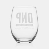 Aangepaste DNP Doctor of Nursing Practice Afstuder Wijnglas Zonder Voet (Achterkant)