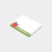 Aangepaste docent Apple met moderne Apple Post-it® Notes (Schuin)