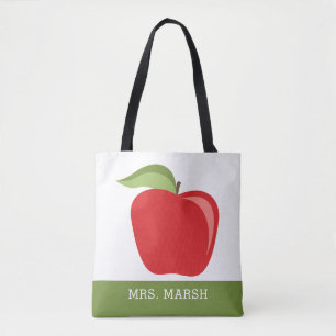 Aangepaste docent Apple met moderne Apple Tote Bag