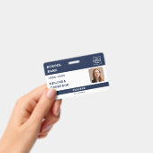 Aangepaste docent-ID Kaart Schoolnaam Fotosjabloon Badge (Handheld)