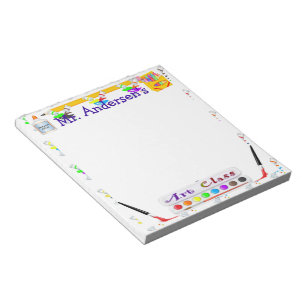 Aangepaste docenten Art Class-laptop Notitieblok