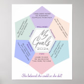 Aangepaste doelinstelling voor nieuwe jaarresoluti poster (Voorkant)