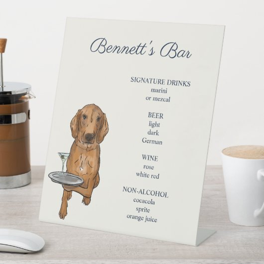 Aangepaste Dog Bar voetstuk teken Reclamebord Met Voetstuk (Insitu)