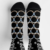 Aangepaste DOG DAD Persoonlijk patroonpakket Foto  Sokken (Top)