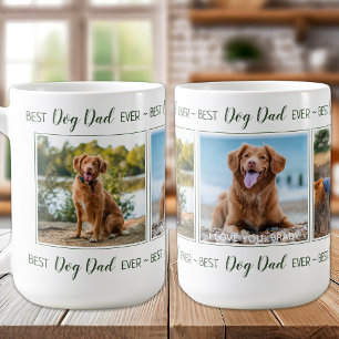 Aangepaste Dog Dad Pet Photo Collage Koffiemok