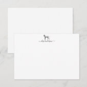 Aangepaste  Dog Dalmatian Note Card Notitiekaartje (Voorkant / Achterkant)