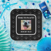 Aangepaste Dog Foto Birthday Party - Gepersonalise Papieren Bordje (Feest)