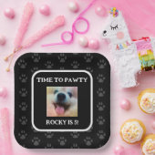 Aangepaste Dog Foto Birthday Party - Gepersonalise Papieren Bordje (Feest)