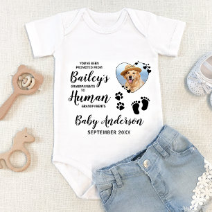 Aangepaste Dog Foto promoot grootouders Romper