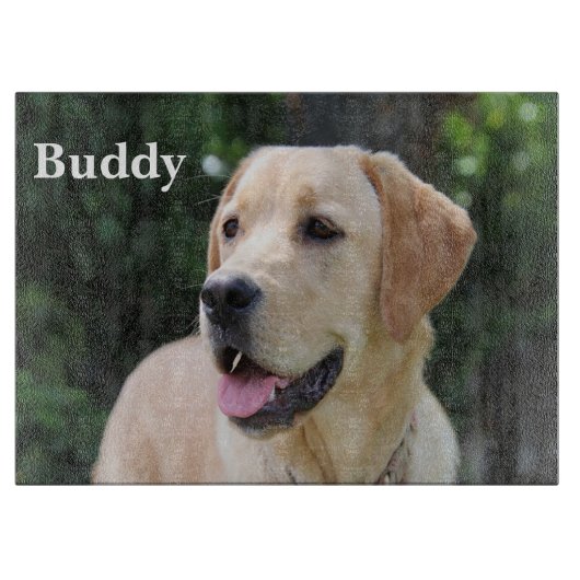 Aangepaste dog foto's snijvlak snijplank (Voorkant)