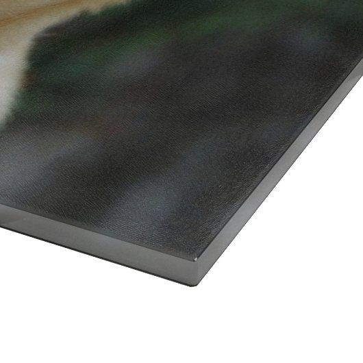 Aangepaste dog foto's snijvlak snijplank (Hoek)