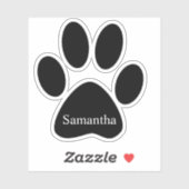 Aangepaste dog-kat-poot aangepast sticker (Vel)
