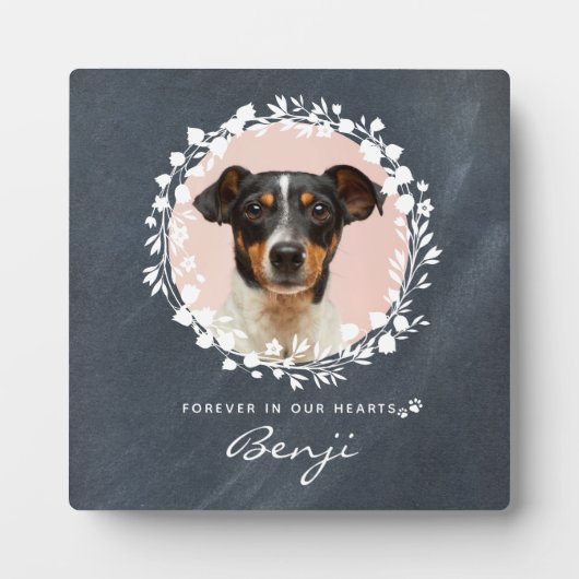 Aangepaste Dog Memorial Pet Loss Keepomwille Foto Fotoplaat (Voorkant)