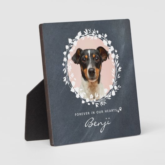 Aangepaste Dog Memorial Pet Loss Keepomwille Foto Fotoplaat (Voorkant)