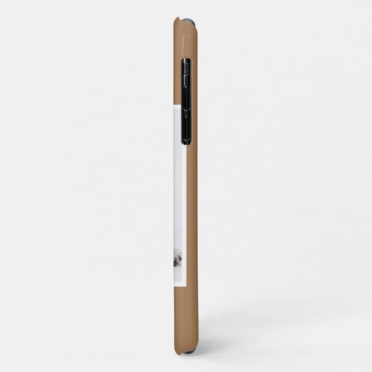 Aangepaste dog Mum Photo Script Simple Modern Mini Case-Mate iPhone Case (Achterkant/links)