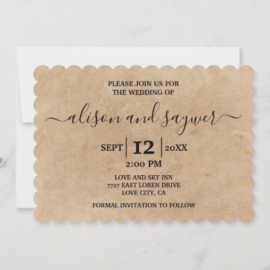 Aangepaste Dog Pet Photo Rustic Save the Date Funn Kaart (Achterkant)