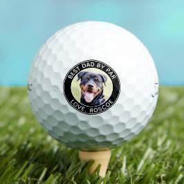 Aangepaste DOG Photo Best DAD by Par Budget Golfballen