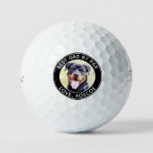 Aangepaste DOG Photo Best DAD by Par Titleist Golfballen (Voorkant)