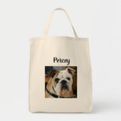 Aangepaste Dog Photo Canvas tas (Voorkant)