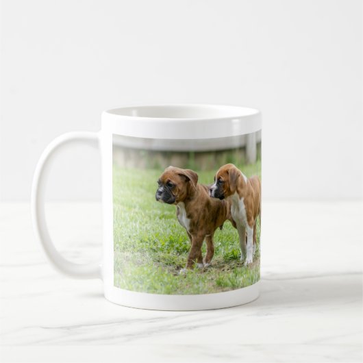 Aangepaste Dog Photo Coffee-Mok Koffiemok (Links)