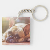 Aangepaste Dog Photo Double Sided Sleutelhanger (Achterkant)