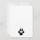 Aangepaste Dog Photo Fathers Day Notitiekaartje (Achterkant)