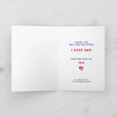 Aangepaste Dog Photo-Vaderdag - fdbcrh Kaart (Binnen)