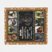 Aangepaste Dog Quilt Blanket Fleece Deken (Voorkant (Horizontaal))