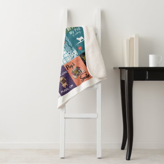 Aangepaste Dog Quilt Blanket Sherpa Deken (In situ)