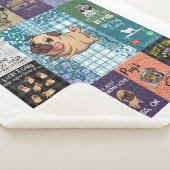 Aangepaste Dog Quilt Blanket Sherpa Deken (3/4)