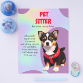 Aangepaste Dog-sitter Flyer personaliseren (Enkel)