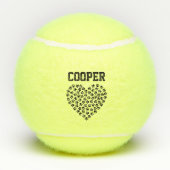 Aangepaste Dog Tennis Balls Tennisballen (Achterkant)