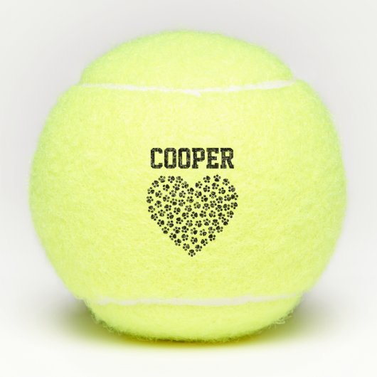 Aangepaste Dog Tennis Balls Tennisballen (Voorkant)