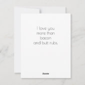 Aangepaste Dog Valentijn-kaart Feestdagenkaart (Achterkant)