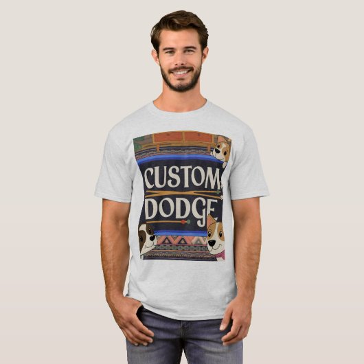 Aangepaste Doge Meme T-shirt (Voorkant volledig)