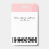 Aangepaste dokter, verpleegkundige, Gezondheidsass Badge (Achterkant)