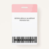 Aangepaste dokter, verpleegkundige, Gezondheidsass Badge (Achterkant)