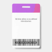 Aangepaste dokter, verpleegkundige, Gezondheidsass Badge (Achterkant)
