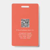 Aangepaste dokter verpleegkundige medische hulp fo badge (Achterkant)