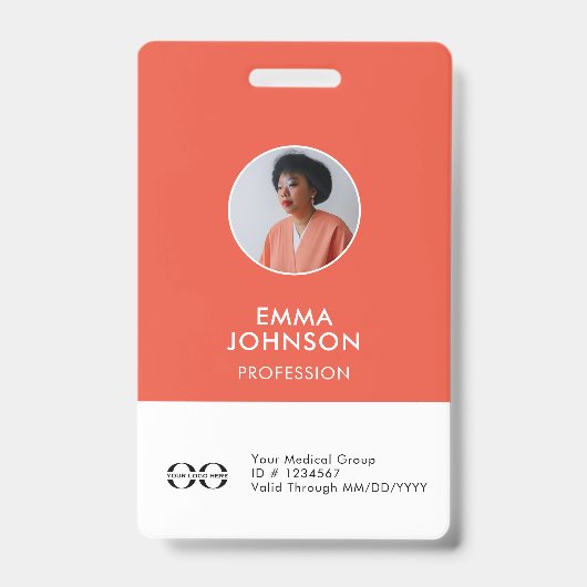 Aangepaste dokter verpleegkundige medische hulp fo badge (Voorkant)