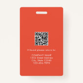 Aangepaste dokter verpleegkundige medische hulp fo badge (Achterkant)