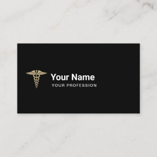 Aangepaste Dokter Verpleegster Caduceus Medisch Visitekaartje