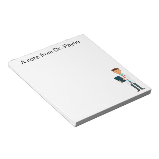 Aangepaste dokter, verpleegster, tandheelkundige N Notitieblok (Schuin)